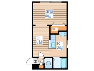 リベラルイン８１９の物件間取画像